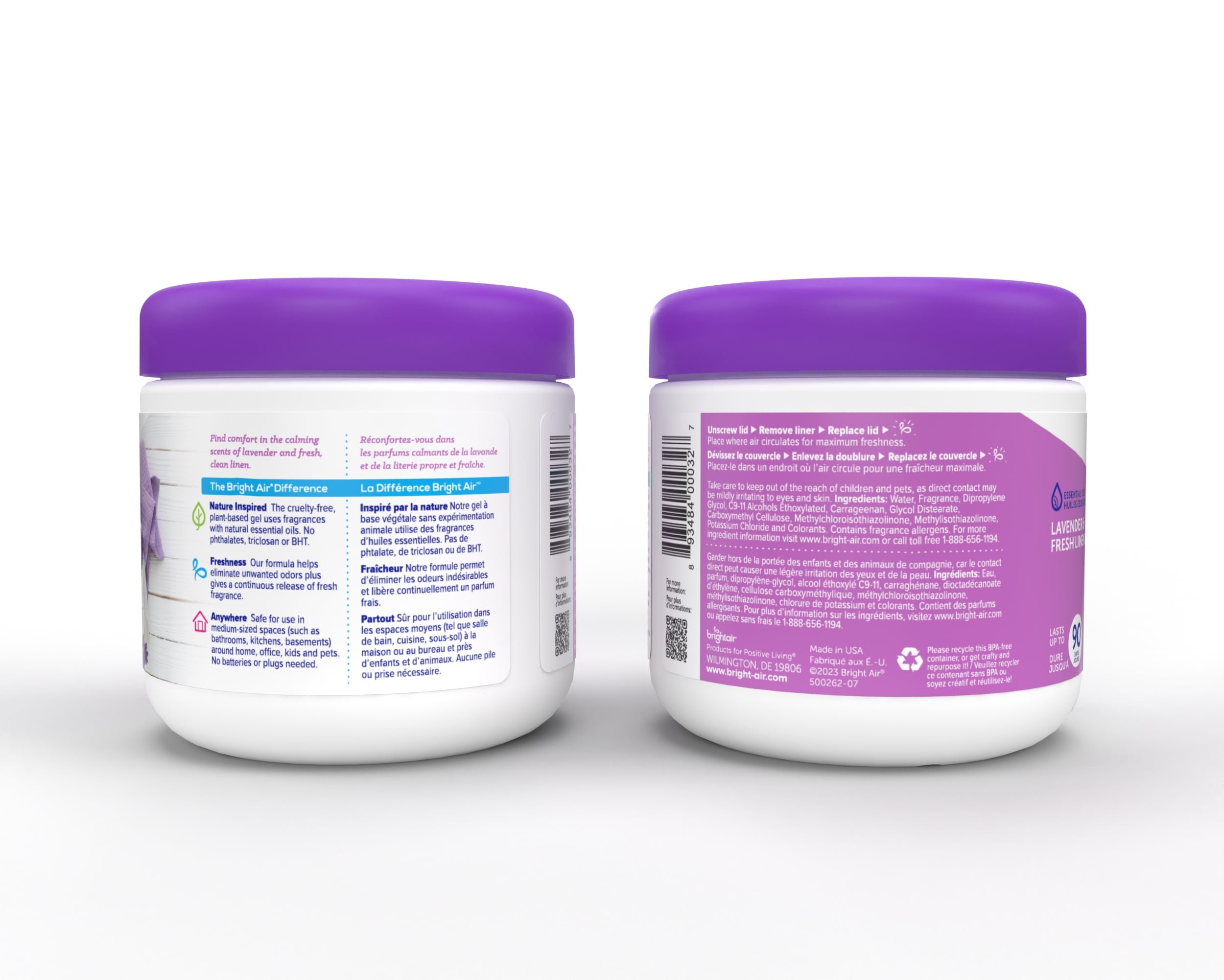 Bright Air Super Odor Eliminator Air Freshener, Lavender & Fresh Linen, 14oz