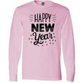 thumbnail image 3 of Inktastic Happy New Year in Hand Lettering Long Sleeve T-Shirt, 3 of 5