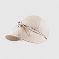 thumbnail image 2 of MEICHEN Adjustable Bow Wide Brimmed Baseball Cap for Women Solid Color for Summer Sun Quick Drying Outdoor Fisherman's Cap, 2 of 4