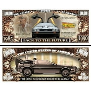 Anime Source Back to The Future Classic Movie Series Commemorative Novelty Million Bill With Semi Rigid Protector