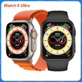 thumbnail image 2 of Reloj inteligente para hombre y mujer, accesorio de pulsera resistente al agua con Bluetooth, llamadas, carga inalámbrica 8 Ultra, Serie 8, 2023 xuanjing unisex, 2 of 2