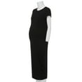 thumbnail image 4 of zanvin Robe de Grossesse pour Femmes, Robe de Grossesse Mode pour Femmes à Manches Courtes Unies avec Fente Ouverte, 4 of 5