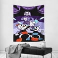 thumbnail image 5 of The Cuphead Show Tapestry Wall Hanging Wall Art Decor Wall Tapestry for Living Room Bedroom Dorm 60x80 Inch, 5 of 7