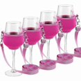 thumbnail image 1 of Set of 4 Adjustable Wine Glass Holders for Hands-Free Enjoyment at Parties & Outdoor Events, 1 of 5
