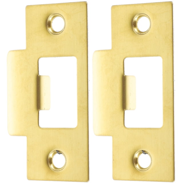 unbranded 2pcs Deadbolt Strike Plate Deadbolt Lock Strike Plate Stainless Steel Hole Cover for Homeowners