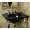 thumbnail image 3 of Kohler 3023-NM 24 x 22 in. Console Tabletop with 8 in. Widespread Faucet Holes - Nero Marquina Marble, 3 of 3