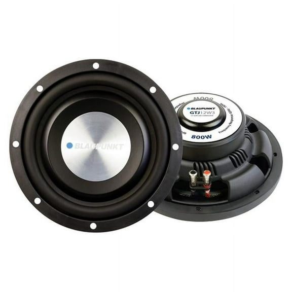 Blaupunkt GTJ12W3 Slim Line GTJ12W3 12-In. 800-Watt-Max Single-Voice-Coil 4-Ohm Subwoofer