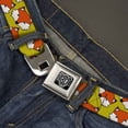 thumbnail image 2 of Buckle-Down Belt, Seatbelt Buckle Belt, Fox Face Scattered Warm Olive, 34 to 52 Inches, 2 of 9