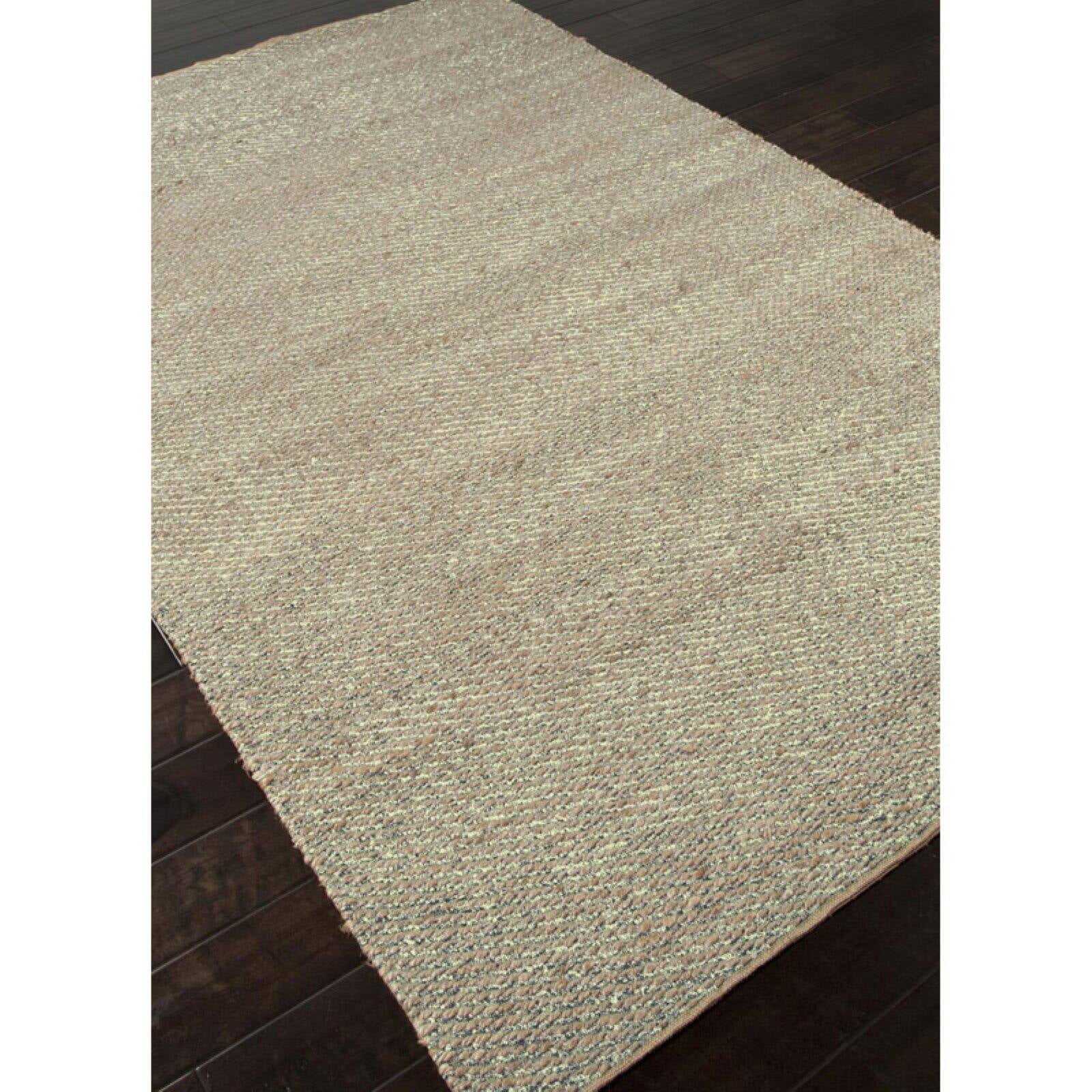 Jaipur Himalaya Diagonal Weave Natural Solid Pattern Jute/Rayon Rug