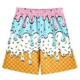 thumbnail image 3 of Boy's Pants Lightweight Printed Casual Shorts Elastic Waist Pockets Play Bottoms, 3 of 3