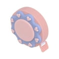 thumbnail image 3 of Soft Tape Measure 60-Inch 1.5 Meter Retractable Mini Cartoon Measuring Tape Cute Tape Ruler, Pink Sun, 3 of 6