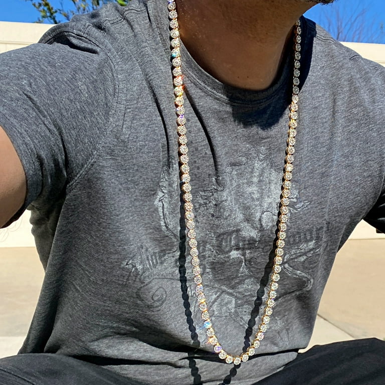 Flooded cuban link chain deals