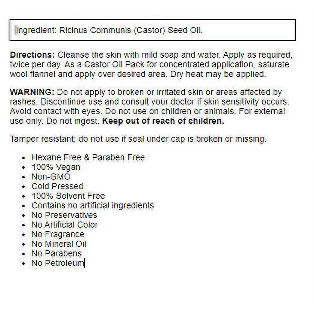 Home Health Organic Castor Oil 16 fl oz Liq - image 2 of 2