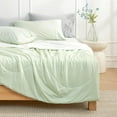 thumbnail image 7 of Cooling Comforter Queen Size, Cooling Blankets for Hot Sleepers and Night Sweats, Light Mint Green Cream Summer Comforter for Queen Size Bed, Breathable Soft Lightweight Silk, 7 of 7