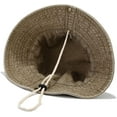 thumbnail image 3 of SikaFu Unisex Wide Brim Sun Protection Bucket Hat Summer Cotton Fishing Cap, 3 of 5