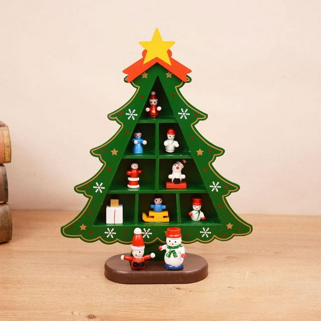 Decoraciones para árboles de Navidad con compartimentos de liviana para , tienda, centro commerce business, niños, niños Verde rejilla media BLESIY Árbol del festival