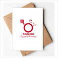thumbnail image 1 of Constellation Fate Birthday Celebration Scorpio Greeting Cards You are Invited Invitations, 1 of 3