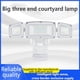 thumbnail image 4 of Ounissouiy Luces de pared alimentadas por energía solar para exteriores, patio, jardín, patio trasero, camino, lámpara recargable automática, accesorio Iluminación y accesorios con controlador Ounissouiy HA073293-02, 4 of 6