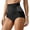 Black, variant on Women's High Waist Tummy Control Shaping Panty Seamless Lifting Waist Reduction Underwear