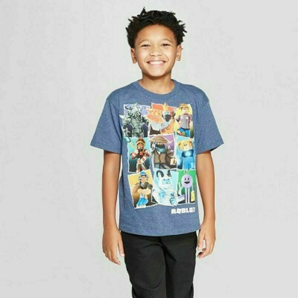 Roblox T-Shirt For Boys In Navy Heather Size Xl - Walmart.Com