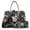 Black Flower, variant on Dasein Women Large Satchel Handbag Shoulder Purse top Handle Work Bag Tote with Matching Wallet