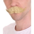 thumbnail image 3 of HPO Adult Men's Handlebar Style Mustache Set | Brown Color Cosplay Facial Hair, 3 of 5