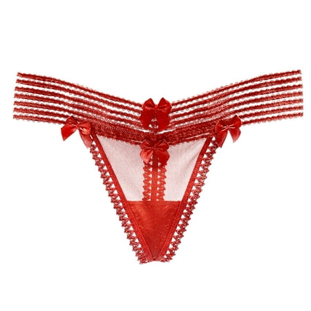 

ZRBYWB Women s Underwear Women Underwear Thongs Lace Bikini Panties G String Thong Stretch Ladie Brief Thong Panties For Women