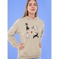 thumbnail image 2 of Storybook Style Deers Hoodie Women -Image by Shutterstock, Female x-Large, 2 of 4