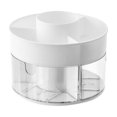 thumbnail image 1 of Storage Pencil Holder Rotating Storage 360 Rotation Compartments Large Capacity School Stationery Organizer White, 1 of 6