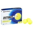 TaylorMade D+ Golf Balls, Yellow, 12 Pack