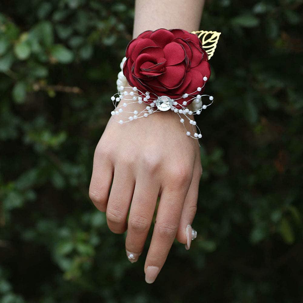 Rose Wrist Corsage Bracelet,small Fresh Corsage For Wedding(white) | Fruugo  BH