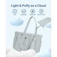 thumbnail image 4 of Bolsa de mano TopDesign Puffy para mujer con portavasos y compartimento para portátil, bolsa de cosm, 4 of 8