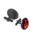 thumbnail image 2 of Ink Plant Elegant Cufflink Set for Formal Attire, Made of Stainless Steel, Ideal for Weddings and Business Meetings, Includes Cufflinks and Shirt Clip, 2 of 6