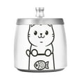 thumbnail image 7 of Yayeee Ashtray with Lid for Cigarette Smokeless Stainless Steel Home Ash Holder, Cute Chubby Cat, 7 of 7