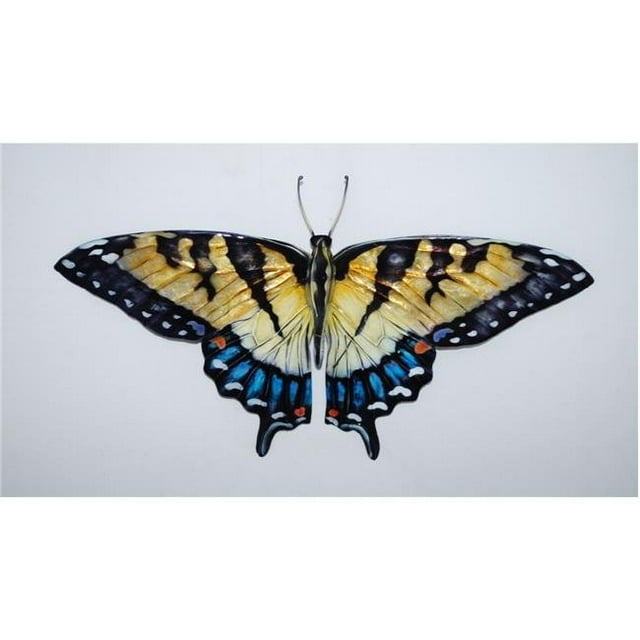 Eangee Home Design esh130 Papillon Décoration Murale Or & Bleu