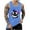 Blue, variant on WAENQINLA Summer Tank Top for Men Gym Bodybuilding Funny Print Sleeveless Shirts Big and Tall Crewneck Muscle Tees T Shirts