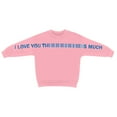 thumbnail image 5 of Couples Matching Outfits I Love You This Much Sweatshirt Oversized Crew Neck Tops Valentine's Couple Sweatshirts with Letter Print His and Her Pullover, 5 of 8