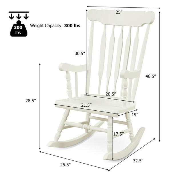 Walmart white 2024 porch rockers