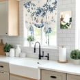 thumbnail image 5 of Blue Christmas Tie Up Curtains for Windows, Adjustable Balloon Window Shades, Xmas Gnomes Balls Tree Snowflake Gifts Kitchen Window Treatments Farmhouse Short Curtains with Rod Pocket 42"x45", 5 of 8