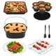 thumbnail image 1 of Accesorios de Freidora de Aire para y Otras Freidoras de Aire Cuadradas, 5,5 L con Barril para Pasteles de 8 Pulgadas, Molde para Pizza, Rejilla para Brochetas, 1 of 5