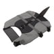 thumbnail image 4 of Chaleco salvavidas para perros Chaqueta de flotación segura ajustable para mascotas con asa trasera Anillo en D para navegación en la playa Natación Gris M, 4 of 12
