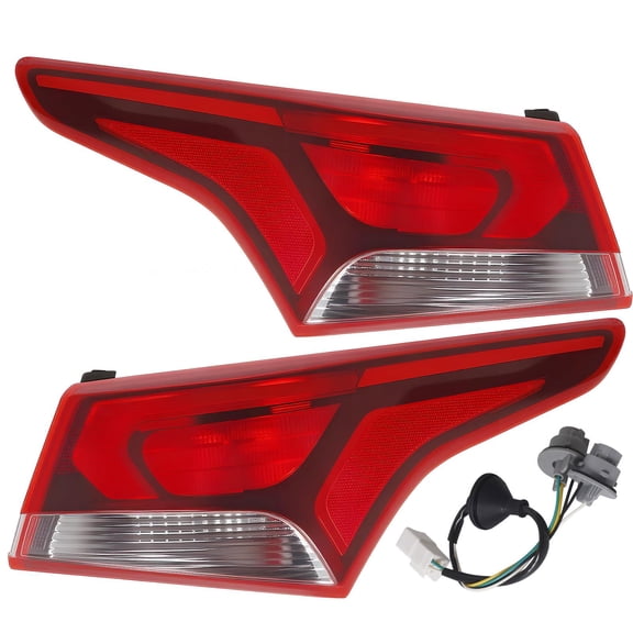 Halogen Outer Tail Light For Hyundai Accent 2017 2018 2019, Rear TailLamp Brake Light, Passenger Side Taillight 19 Inch Assembly with Waterproof for Car Rear Illumination