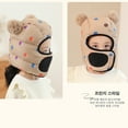 thumbnail image 2 of Penkiiy Baby Hats Baby Winter Hat Children Windproof & Warm & Ear Protection & Face Protection Hat Khaki Hat for One Size, 2 of 4