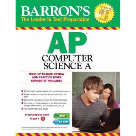 Pre-Owned Barron's AP Computer Science A with CD-ROM (Paperback) 1438075537 9781438075532