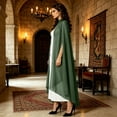 thumbnail image 4 of Chiffon Cape Poncho For Women, Teen Sheer Mesh Party Long Shawl Wrap, Halloween Capelet Bridal Evening Dress Cover Up, 4 of 7