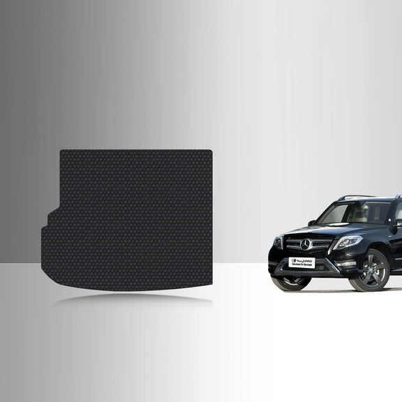 ToughPRO Trunk Mat Compatible with Mercedes Benz GLK350 2015 - All Weather Heavy Duty (Made in USA) Black Rubber