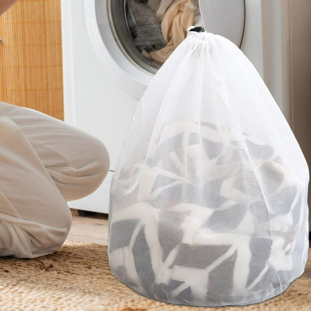 Large Laundry Bags Mesh Laundry Bags With Drawstring Wash Bag For Delicates Garment Laundry Mesh Bag For Family College Dorm Apartment
