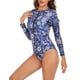 thumbnail image 1 of Traje de baño de una pieza para mujer, traje de baño de una pieza de manga larga para mujer Traje de baño de una pieza de manga larga para mujer Diseñado para el futuro, 1 of 5