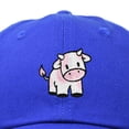thumbnail image 2 of Dalix Strawberry Cow Embroidered Womens Cotton Dad Hat Baseball Cap in Royal Blue, 2 of 5