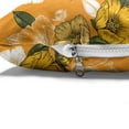 thumbnail image 4 of Hawaii Pet Bed, Vintage Blossom Floral Illustration with Fresh Spring Flowers, Chew Resistant Pad for Dogs and Cats Cushion with Removable Cover, 24" x 39", Marigold Army Green, by Ambesonne, 4 of 4